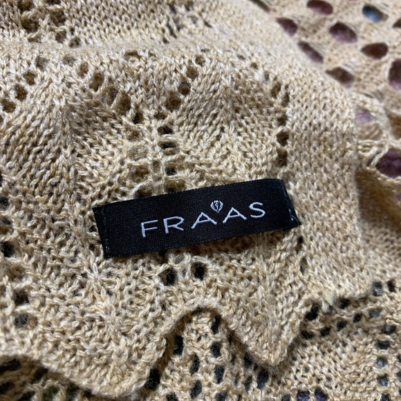 Fraas Lightweight Tan Crocheted Scarf - Picture 9 of 11